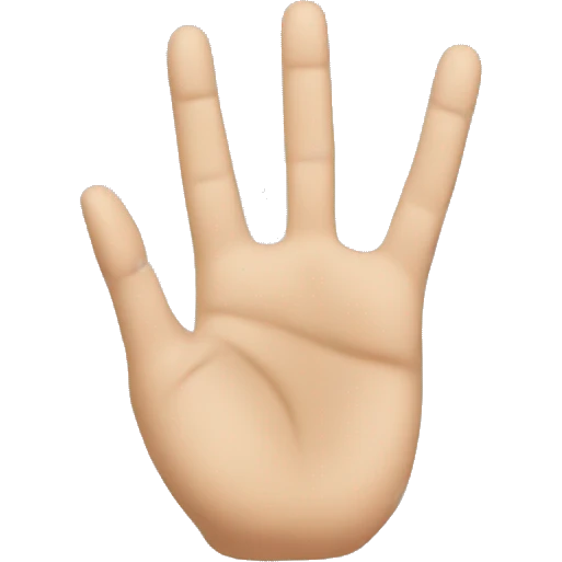 hand in the shape of a 'U' emoji