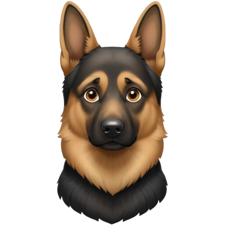A german Shepherd dog emoji