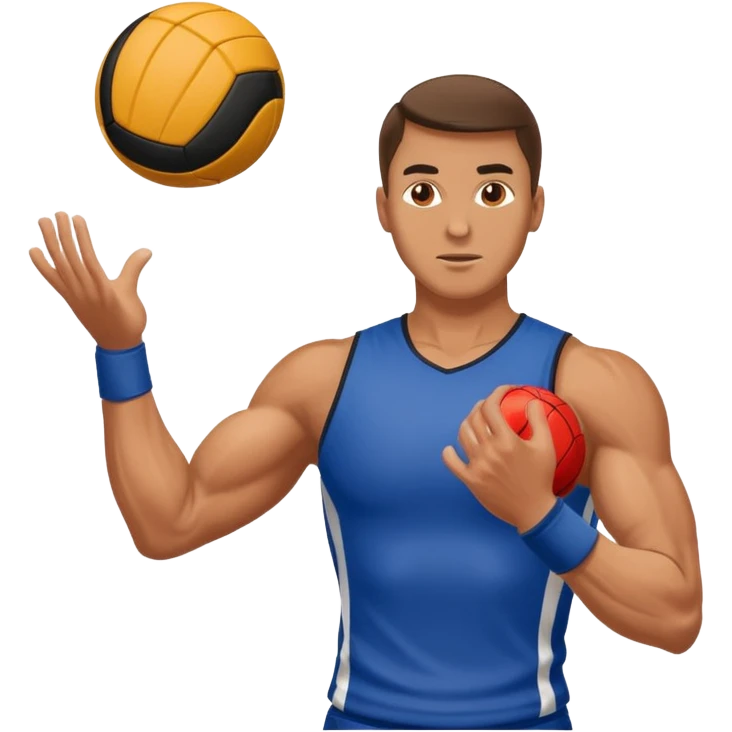 man throwing handball emoji