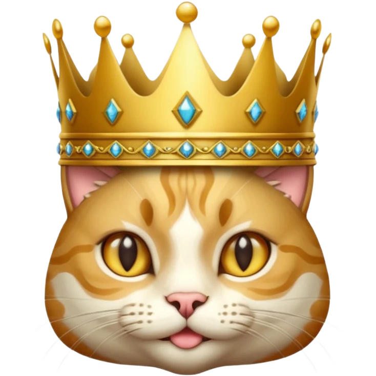 cat with crown emoji