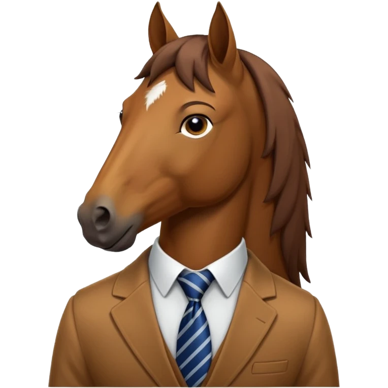 horse with tie emoji