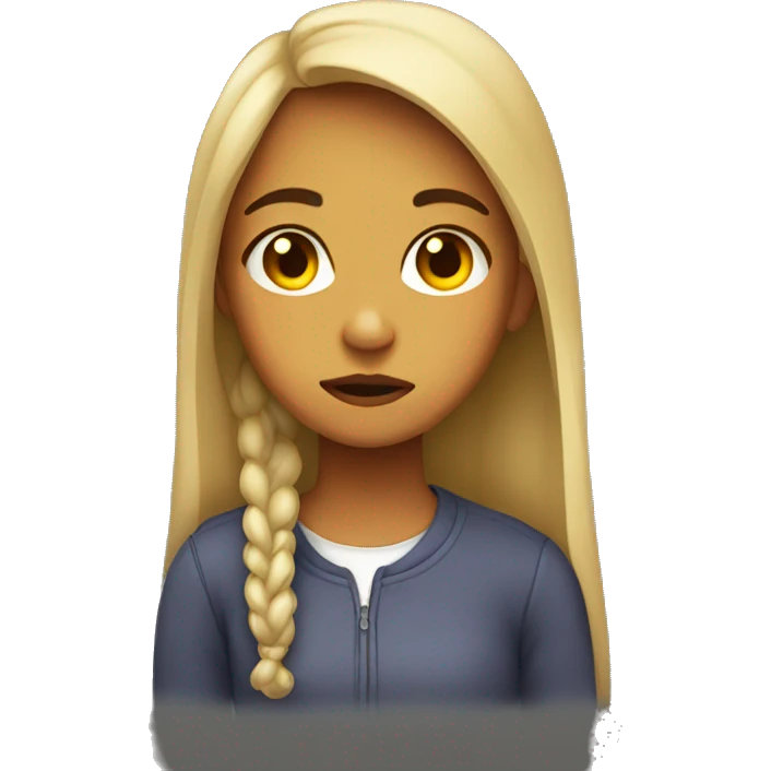 Moody girl emoji