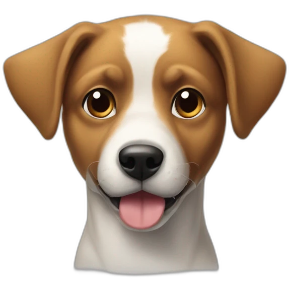 Chien très énervé  emoji