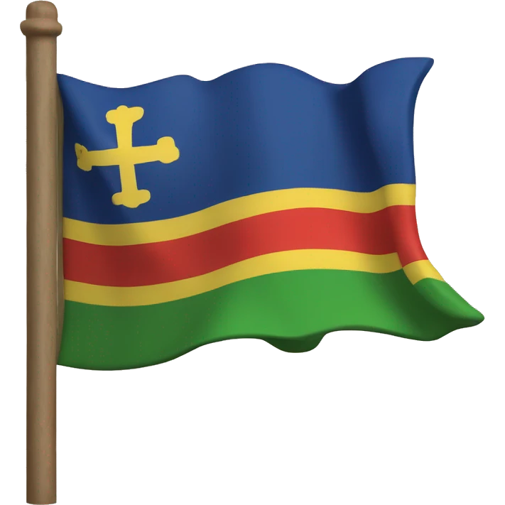Bandera de la isla de sint Pedro en bonaire  emoji