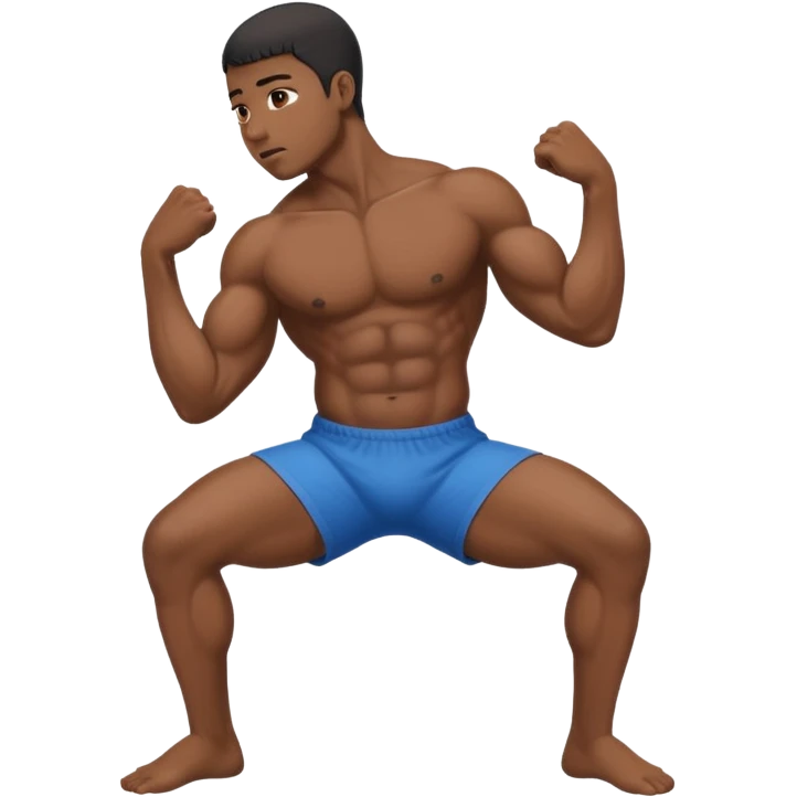 black person stretching their rectum open emoji