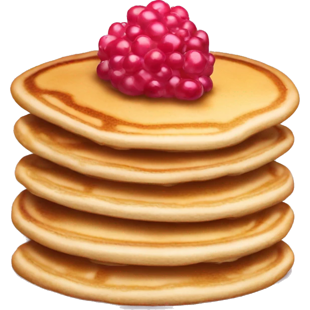 pancakes light pink berry emoji
