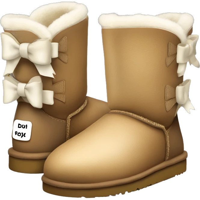 Bailey uggs with bow pair emoji