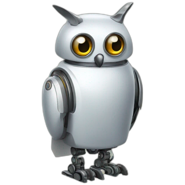 Hibou robot emoji