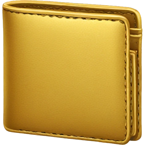 Golden wallet emoji