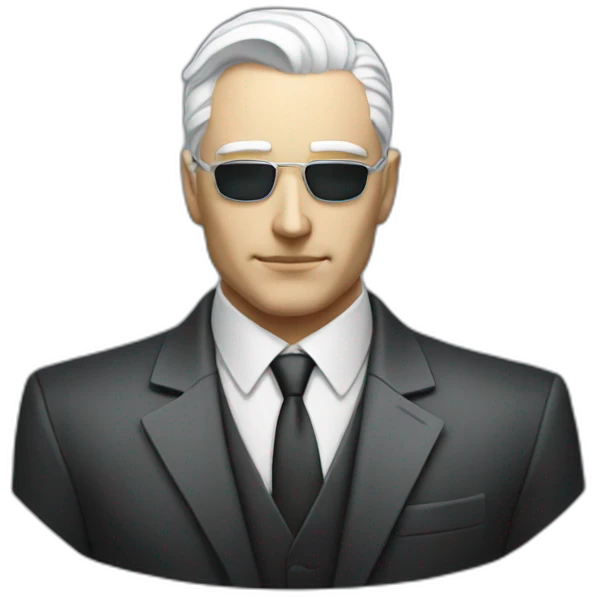 man white head future cyberpunk banker crypto usd rich emoji