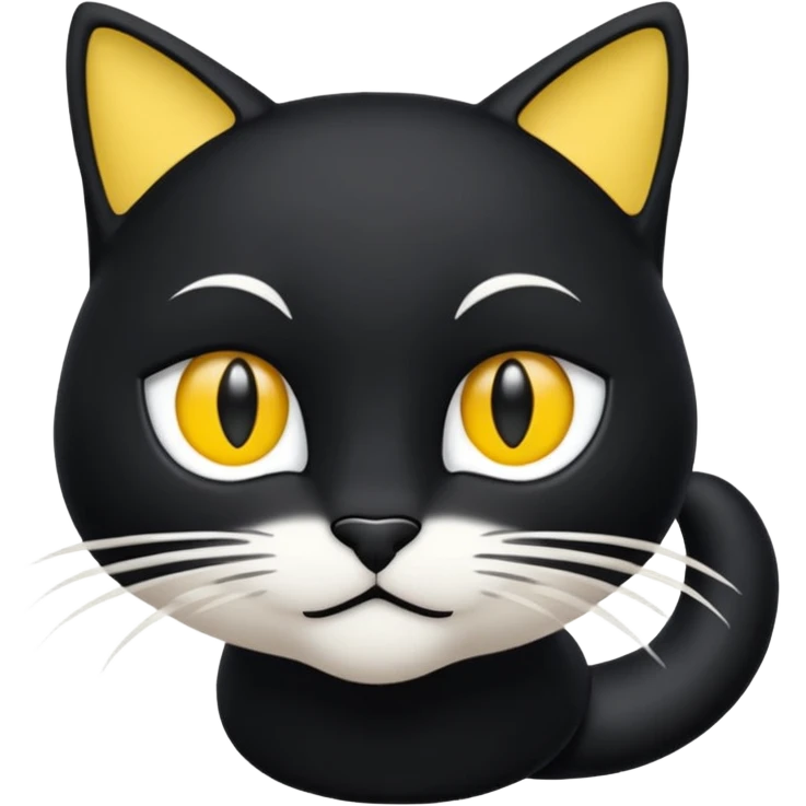  pareil en blanc même forme que l’emoji 🐈‍⬛ emoji