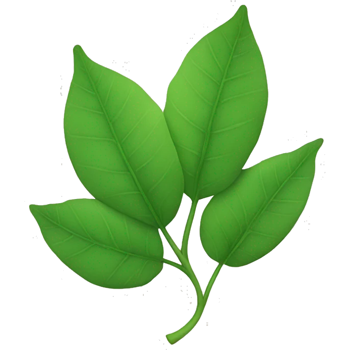 The leaf is just coming emoji