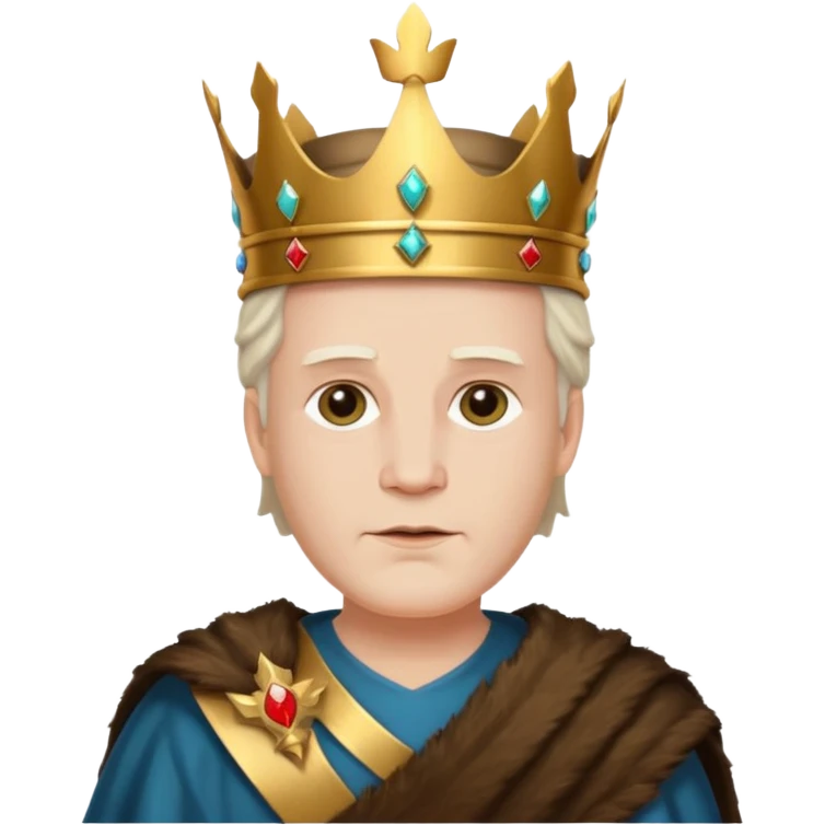 Autumn old King – maple crown + bronze sash,Red Kings. emoji