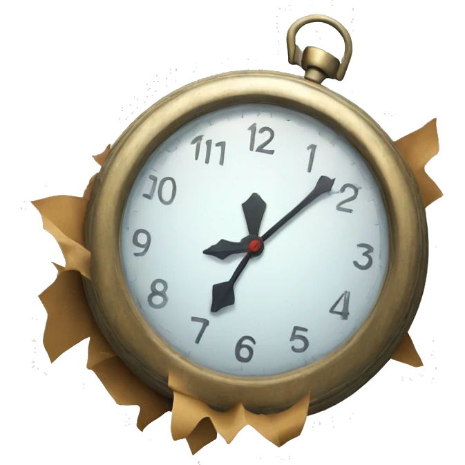 falling clock emoji