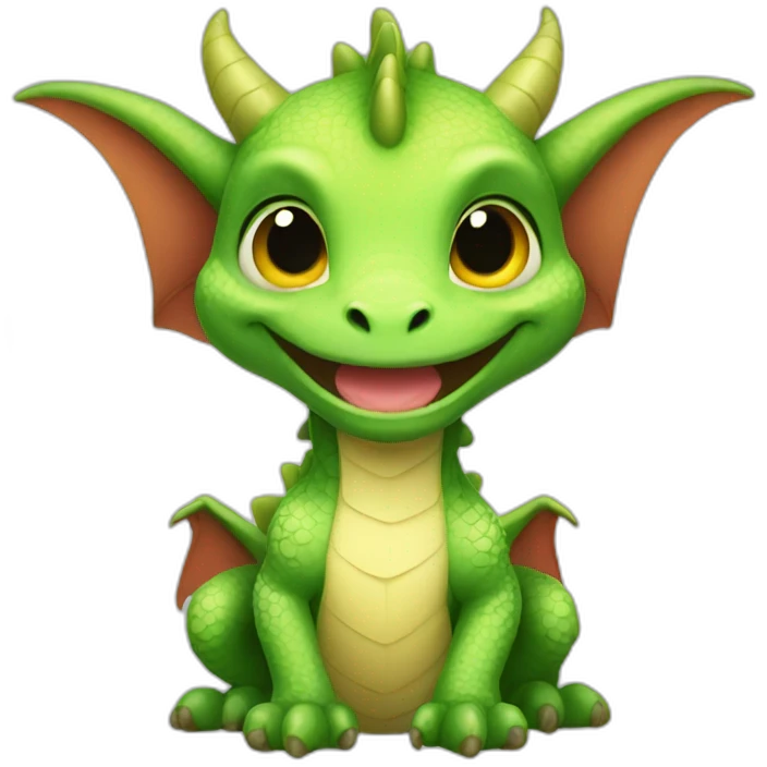 cute pretty dragon goast baby emoji