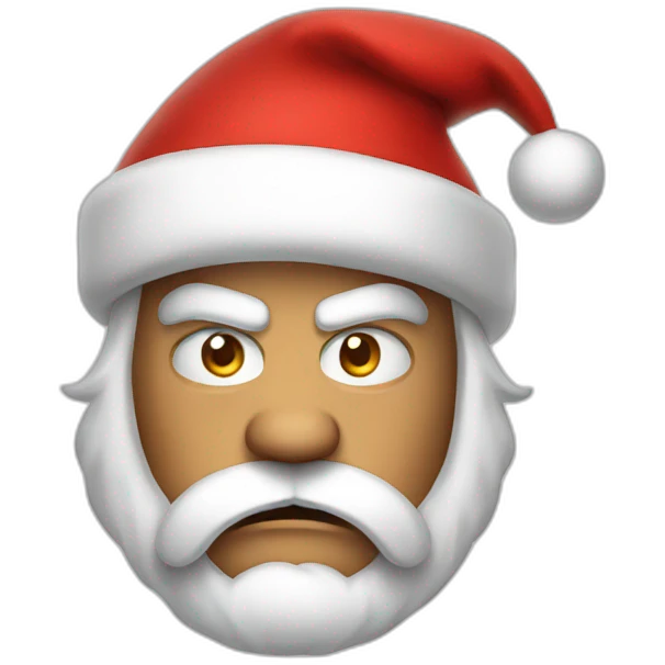angry Santa  emoji
