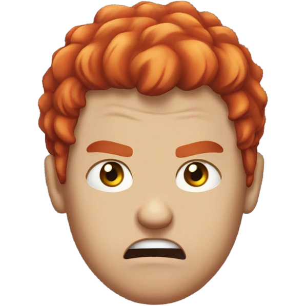 angry red head emoji