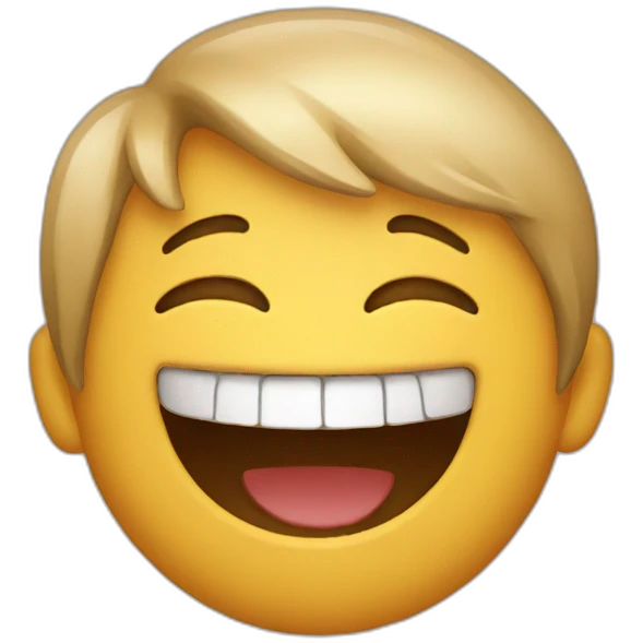 Emoji of a laughing boy emoji