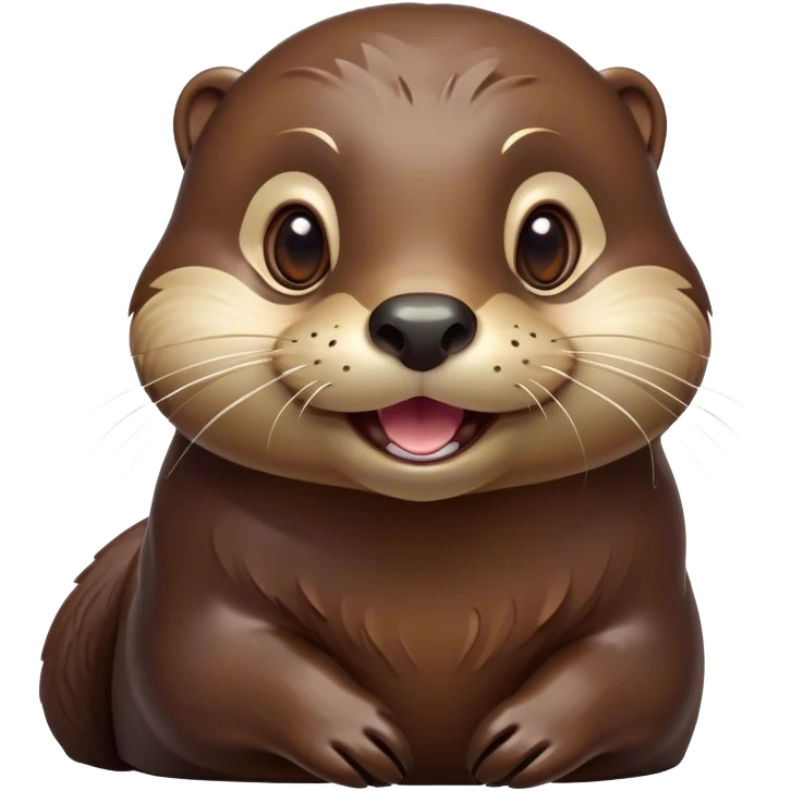 Cinematic Comical Otter Portrait Emoji, Head tilted dramatically with an exaggeratedly amused expression, featuring a striking, glossy brown Fur with a playful glint in its wide, expressive eyes filled with playful disbelief, Simplified yet hilariously expressive features, highly detailed, glowing with a slightly sassy glow, high shine, dramatic yet playful, stylized with an air of cheeky aquatic mischief, bright and endearing, soft glowing outline, capturing the essence of a spirited and over-the-top otter, so meme-worthy it feels like it could splash its way into internet fame instantly! emoji