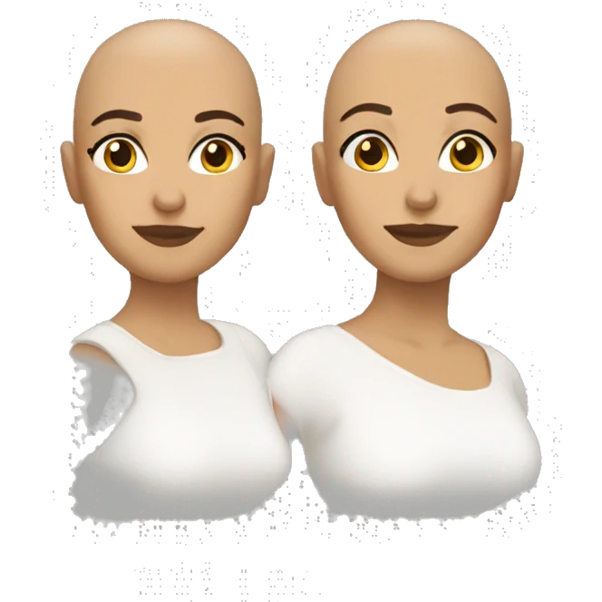 Woman latina bald emoji