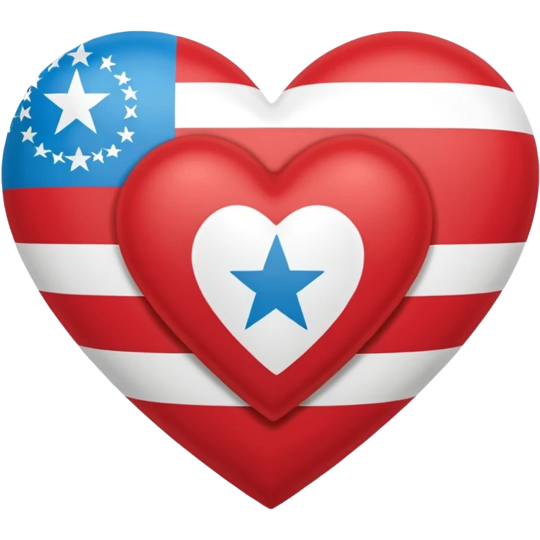 Heart flag micronesia emoji