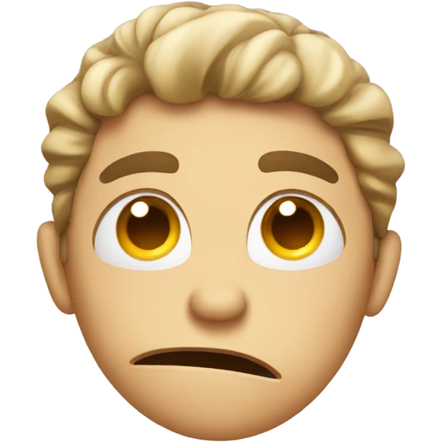 Bored face impatiently  emoji