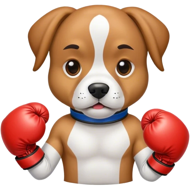 dog with boxing gloves emoji