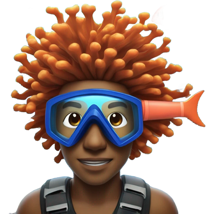 Snorkeling a reef   emoji
