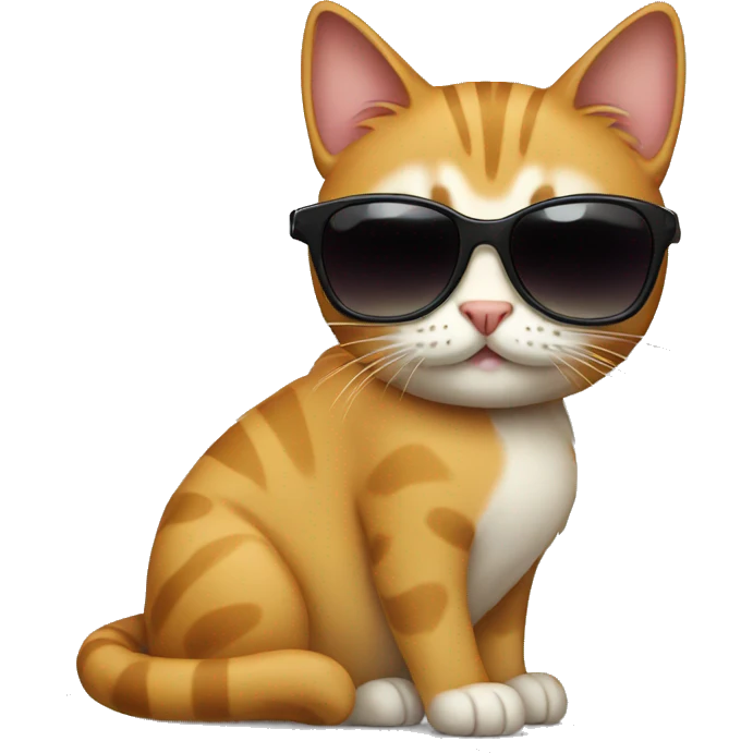 Cat with sunglasses emoji