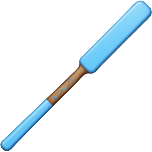 Blue stick emoji