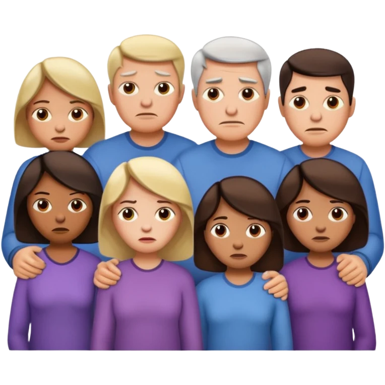 семья где 1 человек недоволен  emoji