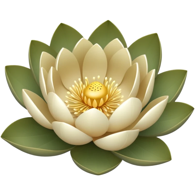  khaki lotus emoji