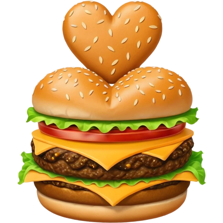 heart burger emoji