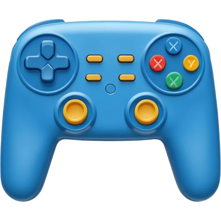 blue video game controller emoji