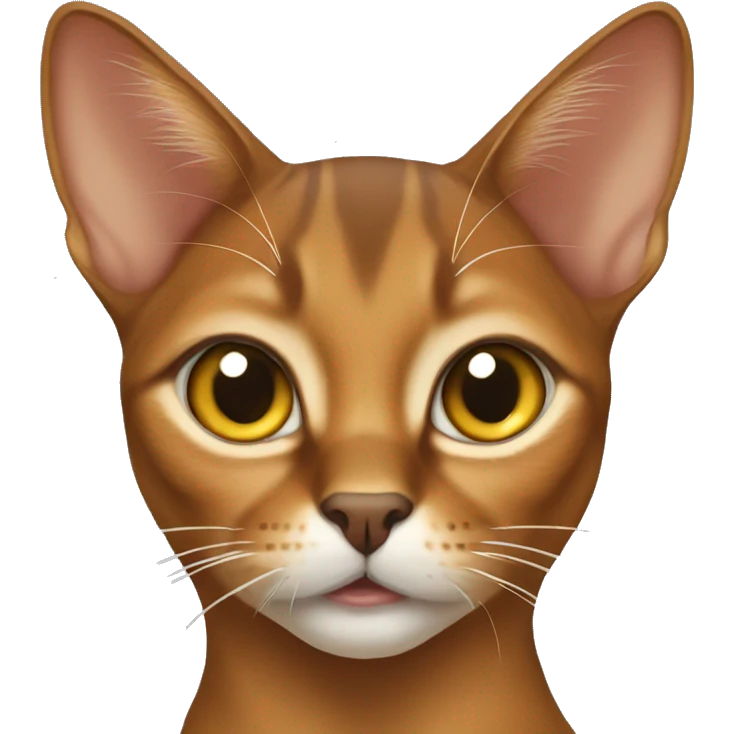 abyssinian cat face emoji