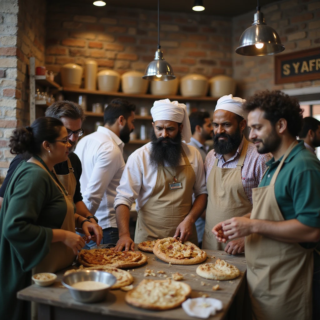 group of indian customers in a shop emoji