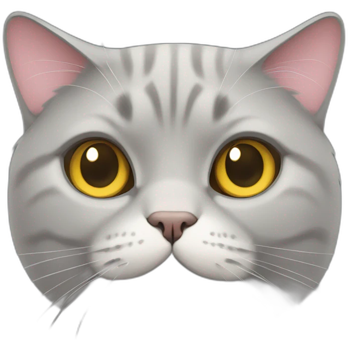 British grey fat cat emoji