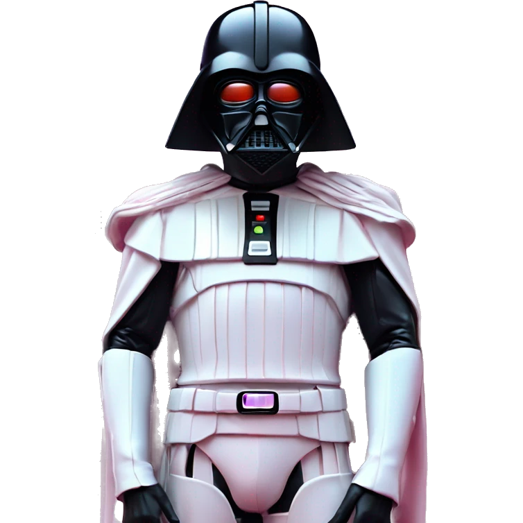 Synthwave Vader in Hermes style, oil paint, epic eyes, intricate lips, exquisite pose, beautiful, desirable, logical, Midsommar  emoji