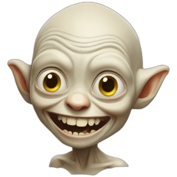 happy gollum emoji