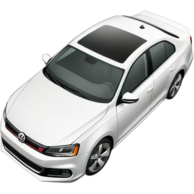 White Volkswagen Jetta gli 2013 emoji