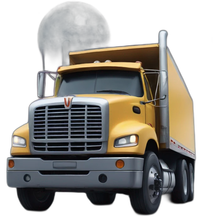 Truck won the moon emoji
