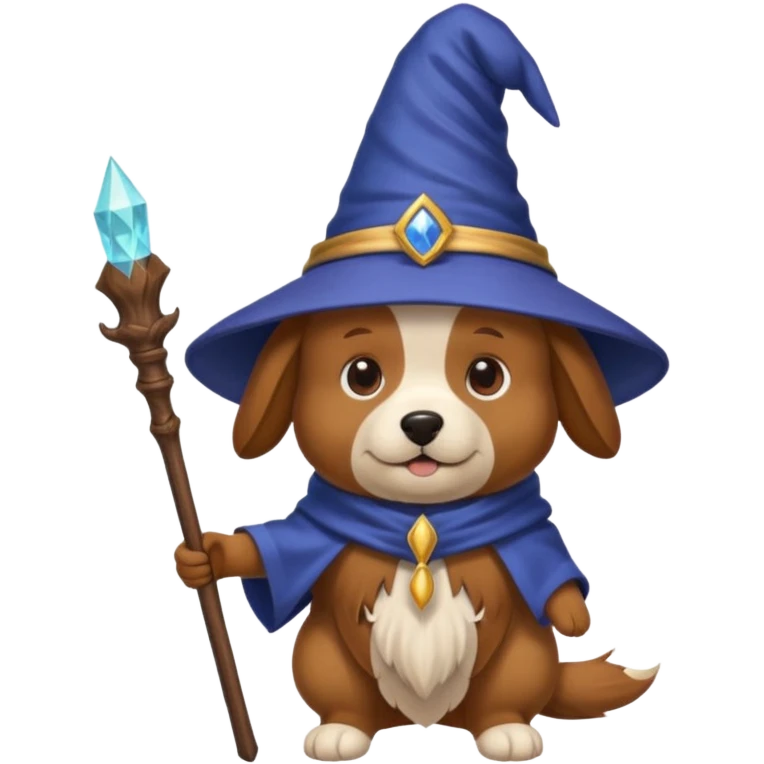 Dog wizard emoji