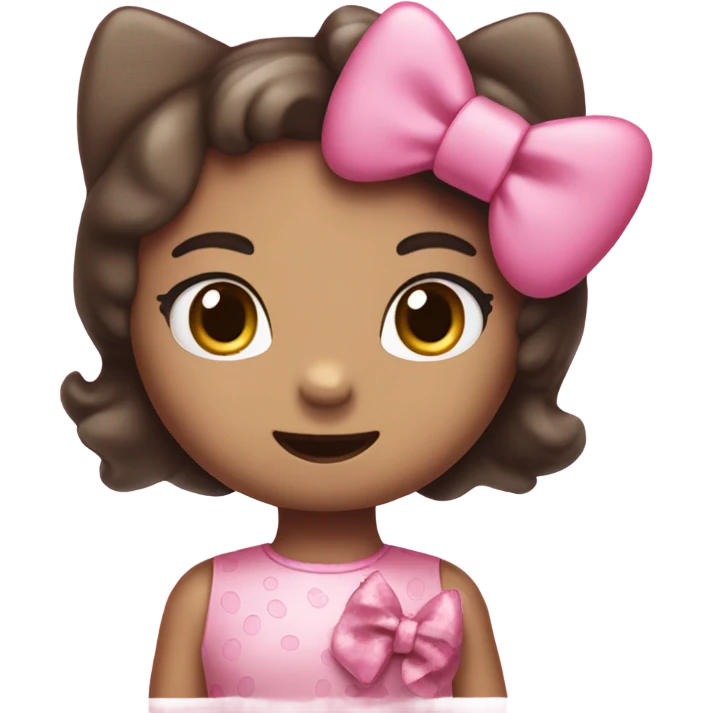 Pink hello kitty emoji