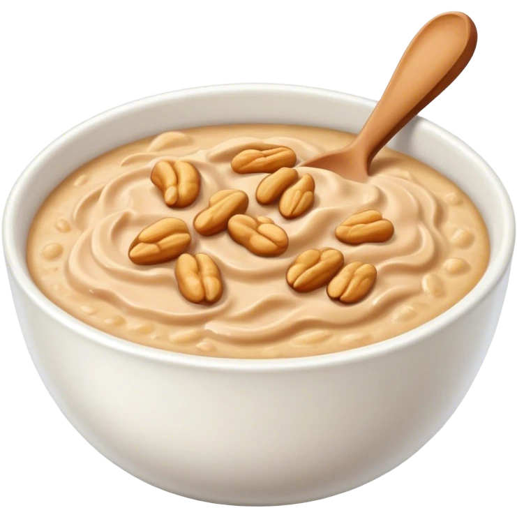 Peanut butter oatmeal emoji