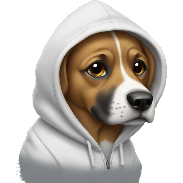 Dog with a hoodie  emoji