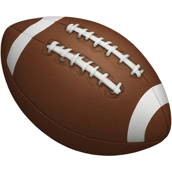 Smiling football emoji