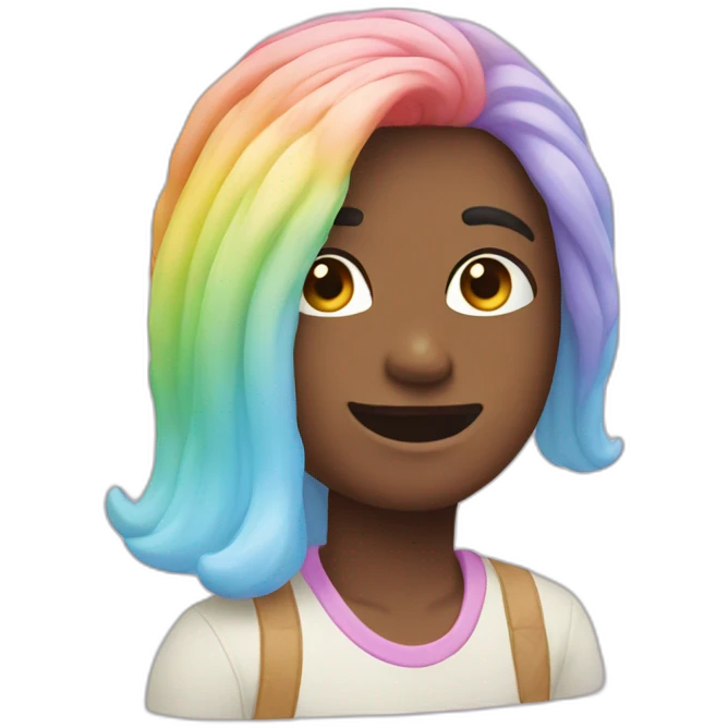 Pastel rainbow emoji