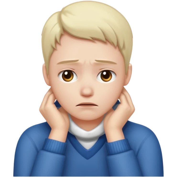 put your hands around ur neck like you’re choking yourself, look upset emoji