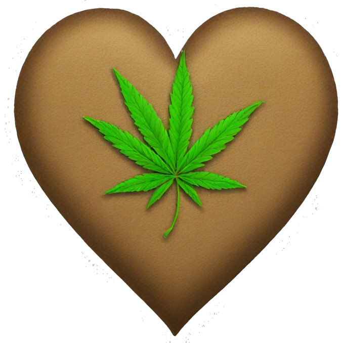 Weed heart emoji