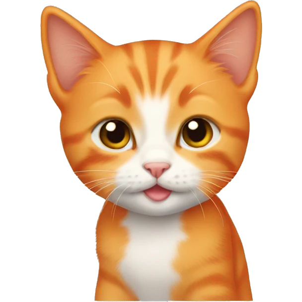 Orange kitten emoji